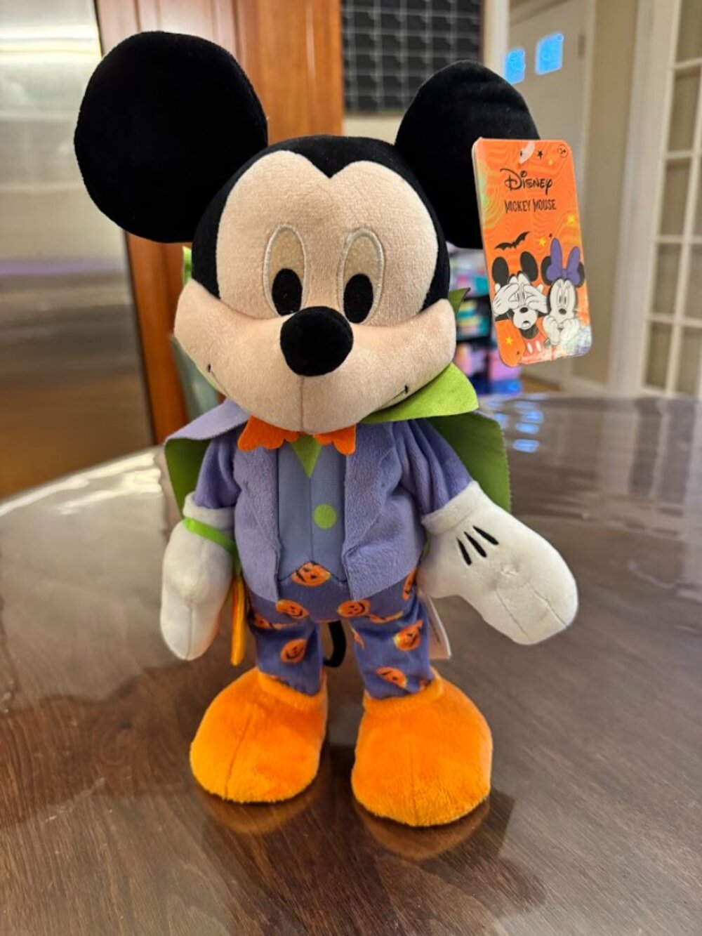 Disney Mickey Mouse Dracula Vampire Dancing Halloween Music Plush